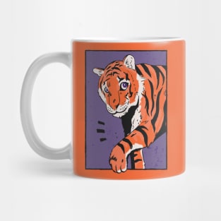 Cute Tiger Cub Vintage Illustration Mug